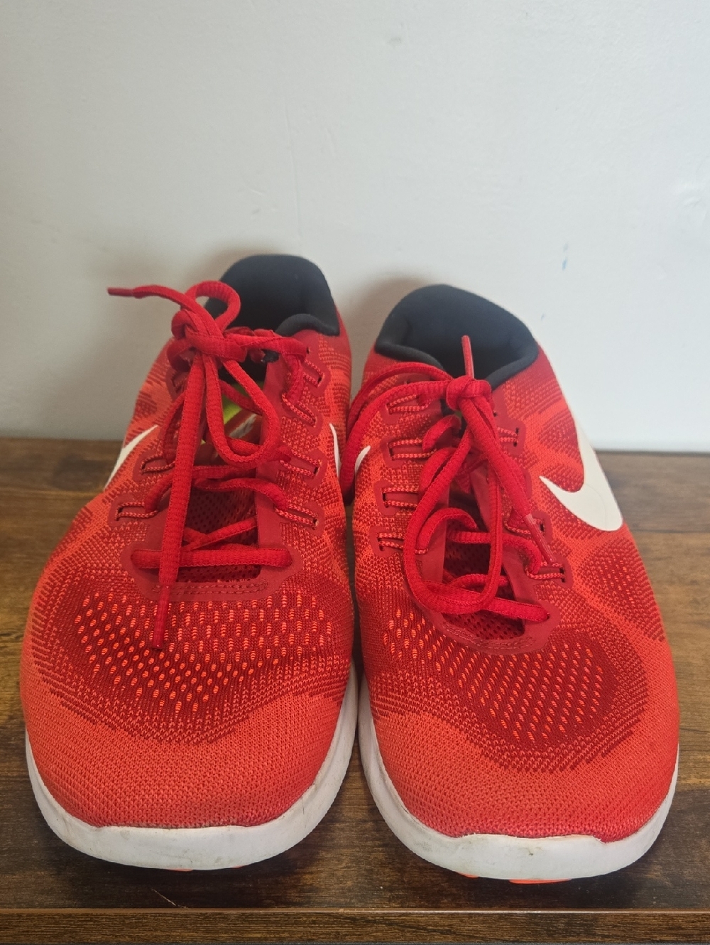 Nike Red and White Men's Running Sneakers